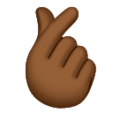 Hand With Index Finger And Thumb Crossed Emoji Huawei