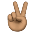 Victory Hand Emoji Huawei