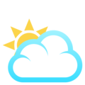 Sun Behind Large Cloud Emoji Joypixels