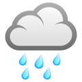 Cloud With Rain Emoji Joypixels