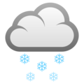 Cloud With Snow Emoji Joypixels