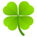 Four Leaf Clover Emoji Joypixels