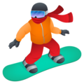 Snowboarder Emoji Joypixels