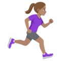 Woman Running Facing Right Emoji Joypixels