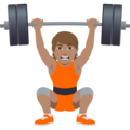 Person Lifting Weights Emoji Joypixels