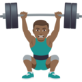 Man Lifting Weights Emoji Joypixels