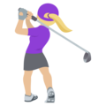 Woman Golfing Emoji Joypixels