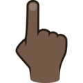 Backhand Index Pointing Up Emoji Joypixels