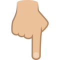 Backhand Index Pointing Down Emoji Joypixels