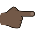 Backhand Index Pointing Right Emoji Joypixels