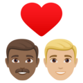 Couple With Heart Man Man Emoji Joypixels