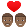 Couple With Heart Man Man Emoji Joypixels
