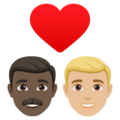 Couple With Heart Man Man Emoji Joypixels