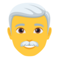 Man White Hair Emoji Joypixels