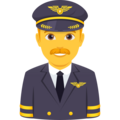 Man Pilot Emoji Joypixels
