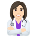 Woman Health Worker Emoji Joypixels