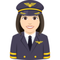 Woman Pilot Emoji Joypixels