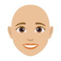 Woman Bald Emoji Joypixels