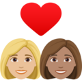 Couple With Heart Woman Woman Emoji Joypixels