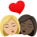 Kiss Woman Woman Emoji Joypixels
