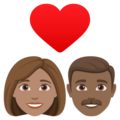 Couple With Heart Woman Man Emoji Joypixels