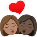 Kiss Woman Woman Emoji Joypixels