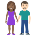 Woman And Man Holding Hands Emoji Joypixels