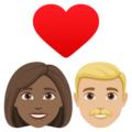 Couple With Heart Woman Man Emoji Joypixels