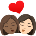 Kiss Woman Woman Emoji Joypixels