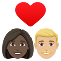 Couple With Heart Woman Man Emoji Joypixels