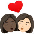 Kiss Woman Woman Emoji Joypixels