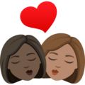Kiss Woman Woman Emoji Joypixels