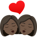 Kiss Woman Woman Emoji Joypixels