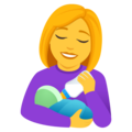Woman Feeding Baby Emoji Joypixels