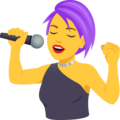 Woman Singer Emoji Joypixels