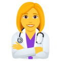 Woman Health Worker Emoji Joypixels