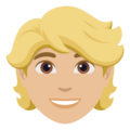 Person Blond Hair Emoji Joypixels