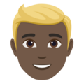 Man Blond Hair Emoji Joypixels