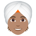 Person Wearing Turban Emoji Joypixels
