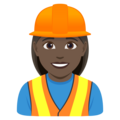 Woman Construction Worker Emoji Joypixels