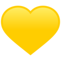 Yellow Heart Emoji Joypixels