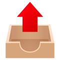 Outbox Tray Emoji Joypixels