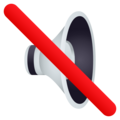 Muted Speaker Emoji Joypixels