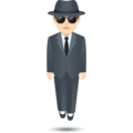 Person In Suit Levitating Emoji Joypixels