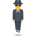 Person In Suit Levitating Emoji Joypixels