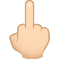 Middle Finger Emoji Joypixels