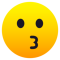 Kissing Face Emoji Joypixels