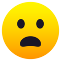 Frowning Face With Open Mouth Emoji Joypixels
