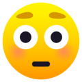 Flushed Face Emoji Joypixels