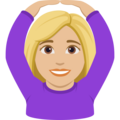 Woman Gesturing Ok Emoji Joypixels